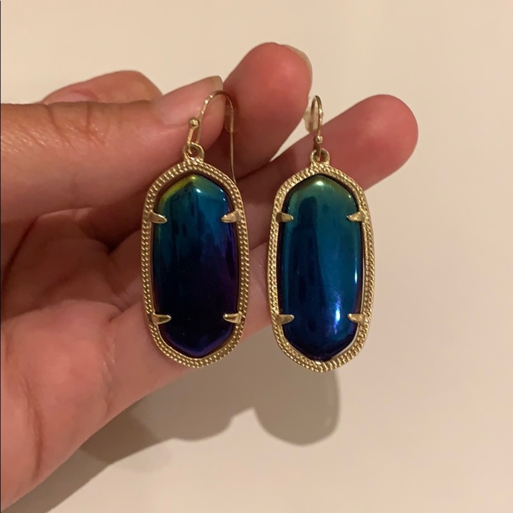 Limited Edition KS Elle Earrings Black Iridescent